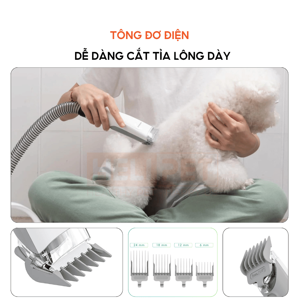Máy chải hút lông chó mèo Neakasa P1 Pro 5-in-1 Pet Grooming Vacuum