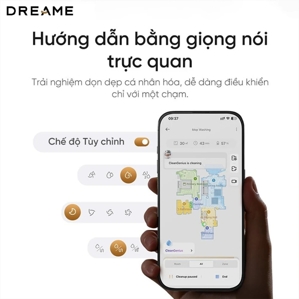 Robot hút bụi lau nhà thông minh Dreame X60 Ultra