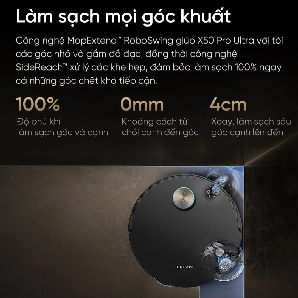 Robot hút bụi lau nhà thông minh Dreame X50 Pro Ultra