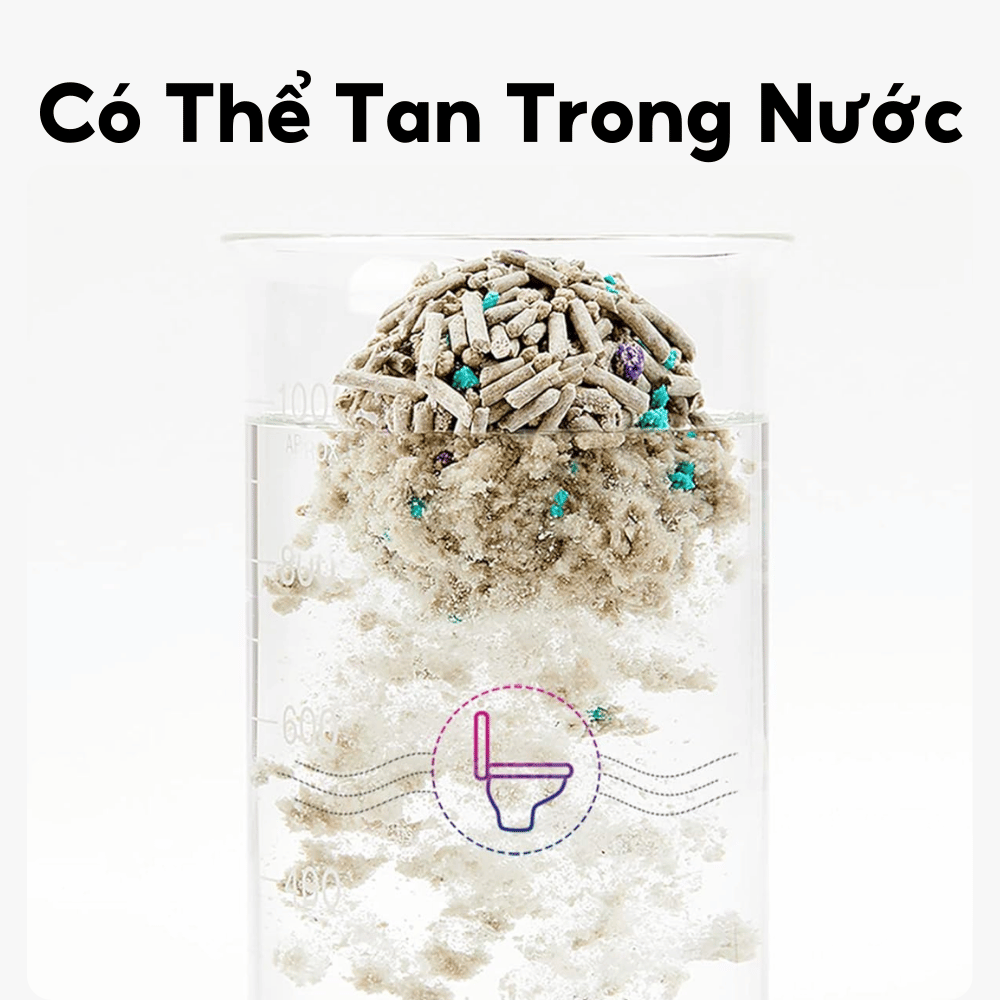 Cát hỗn hợp PETKIT - Xả được trong bồn cầu