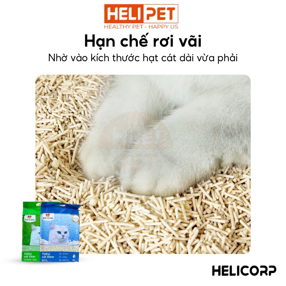 Cát đậu nành Max Clean hương sữa - Hạt dài nhỏ