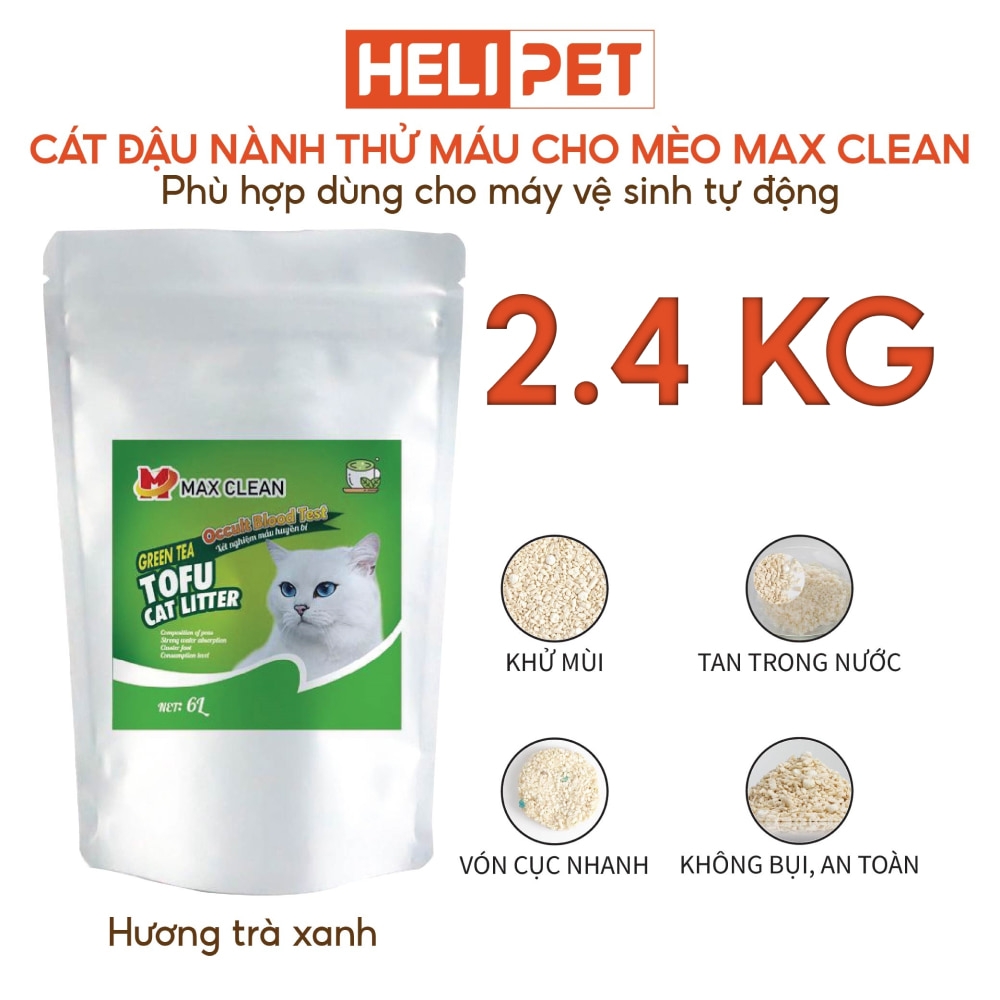 Cát đậu nành phát hiện máu Max Clean