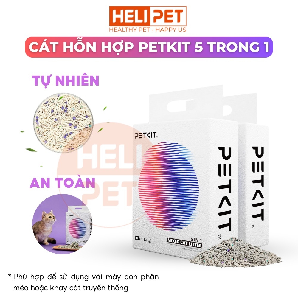 Cát hỗn hợp PETKIT - Xả được trong bồn cầu