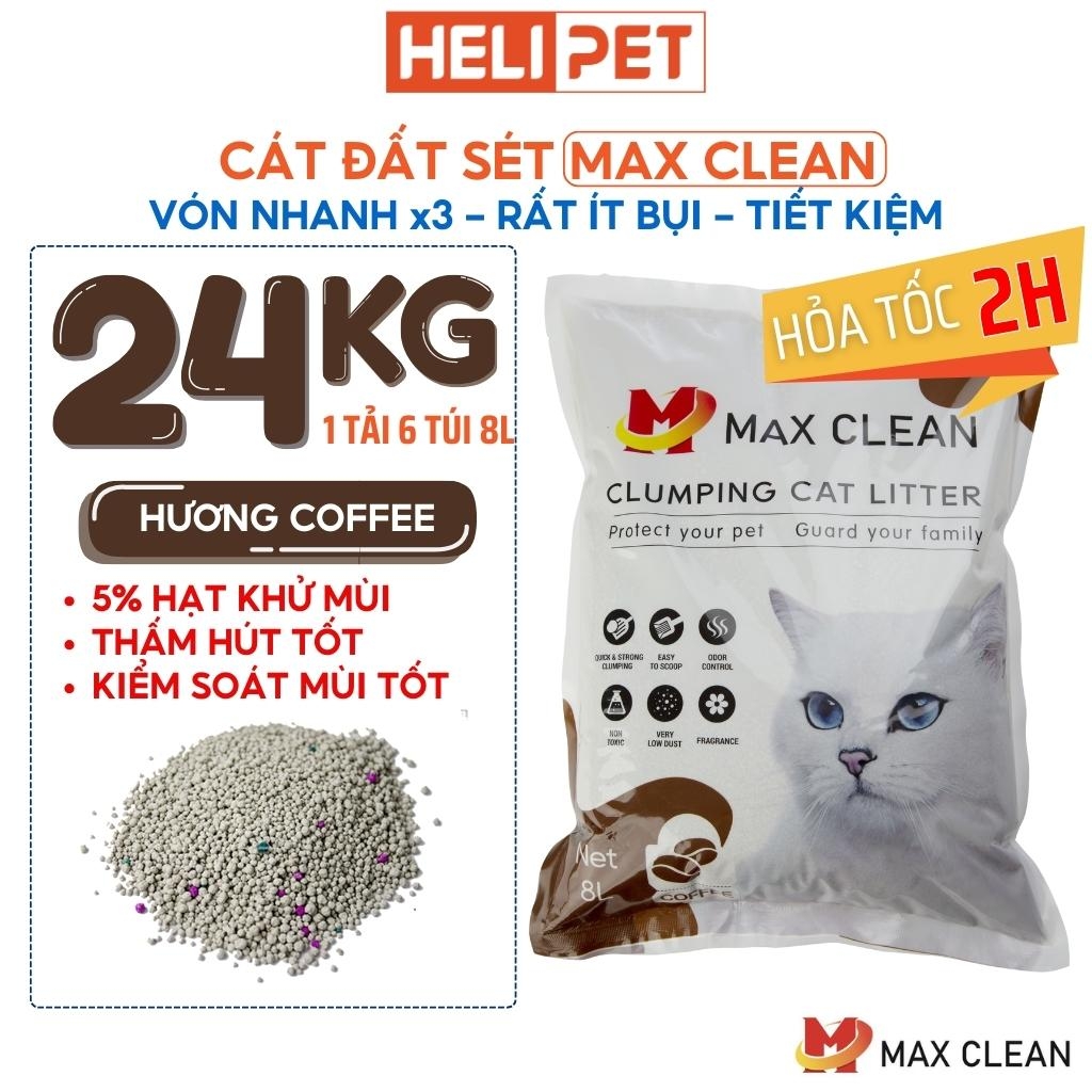 Cát đất sét Max Clean - Hương Cafe - Siêu vón, ít bụi