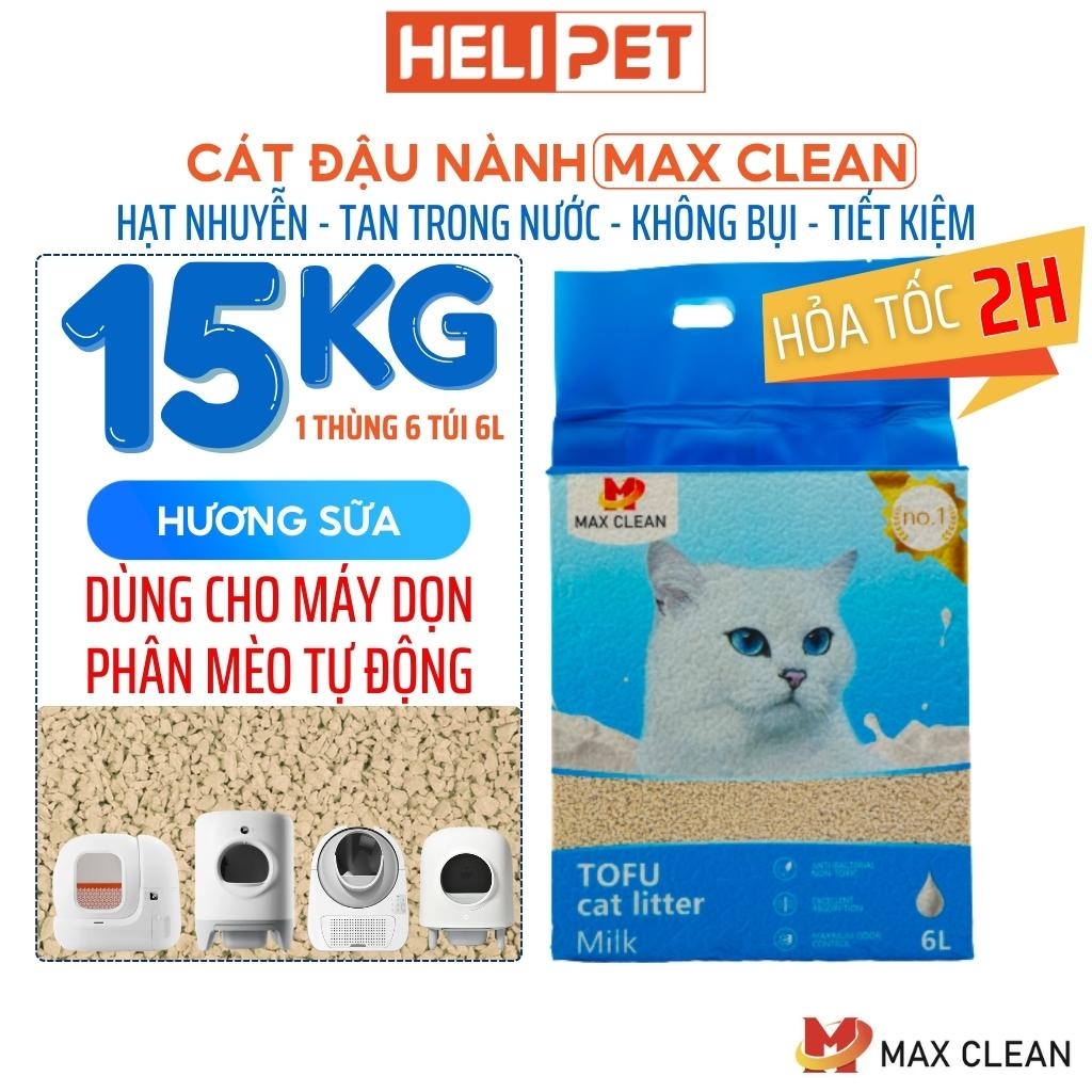 Cát đậu nành Max Clean hạt nhuyễn - Hương sữa