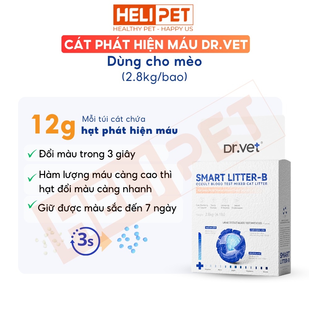 Cát phát hiện máu DR.VET