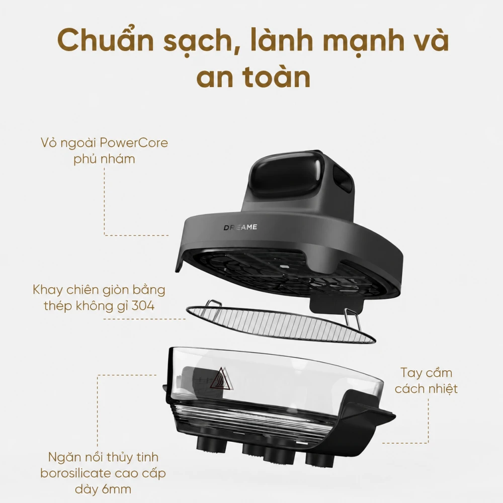 Nồi chiên không dầu Dreame PT60