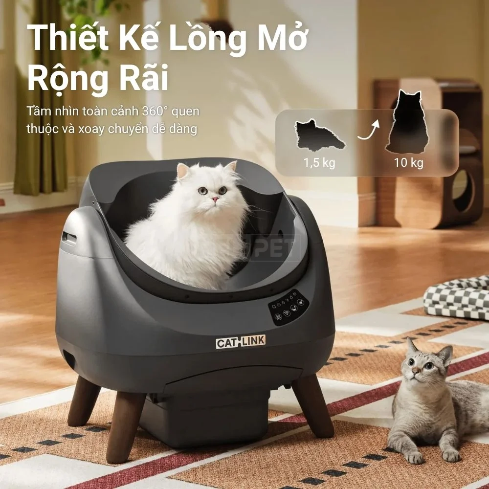 Máy vệ sinh cho mèo Catlink Scooper Open X+