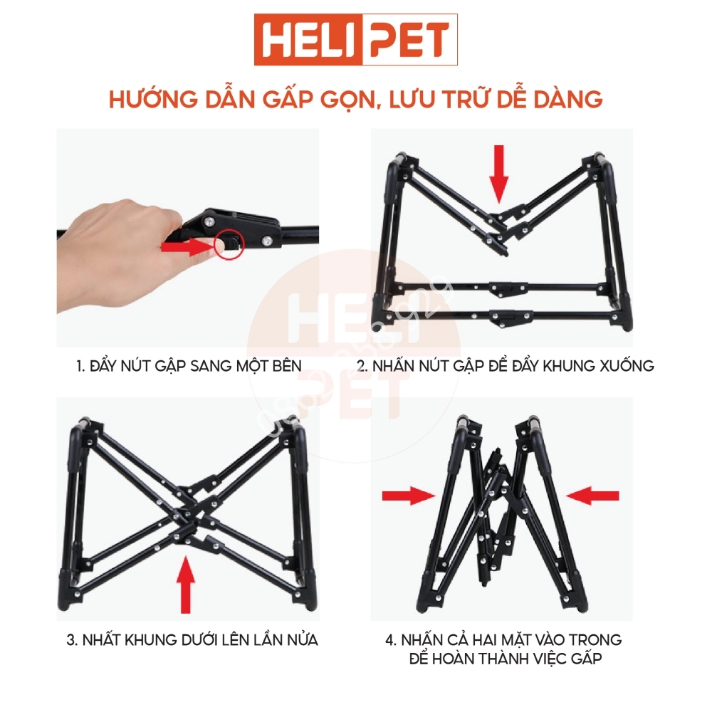 Chuồng Quây Lồng Vận Chuyển Chuyên Dùng Cho Catshow - HeLiPet