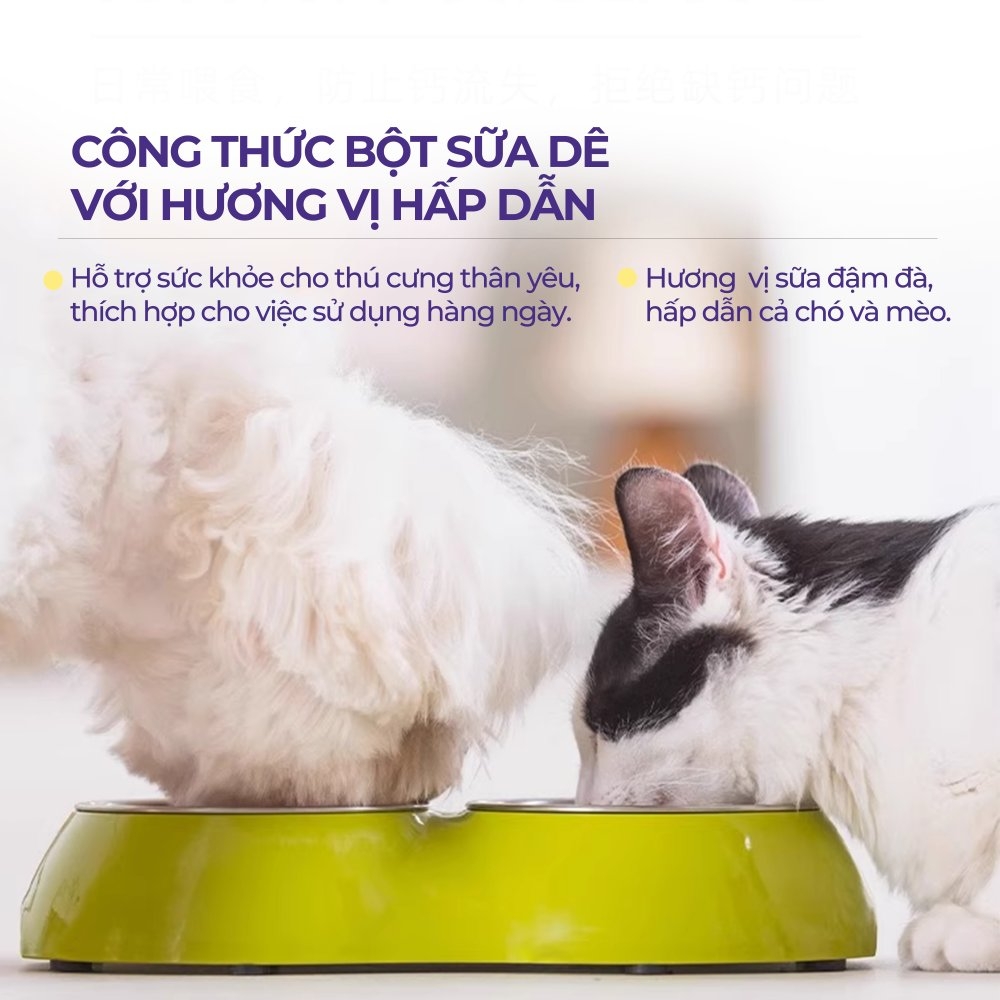 Viên bổ sung canxi cho chó mèo DR.VET (200 viên)