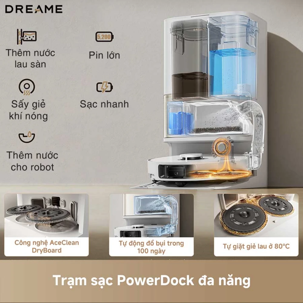 Robot hút bụi lau nhà thông minh Dreame L50 Ultra CE
