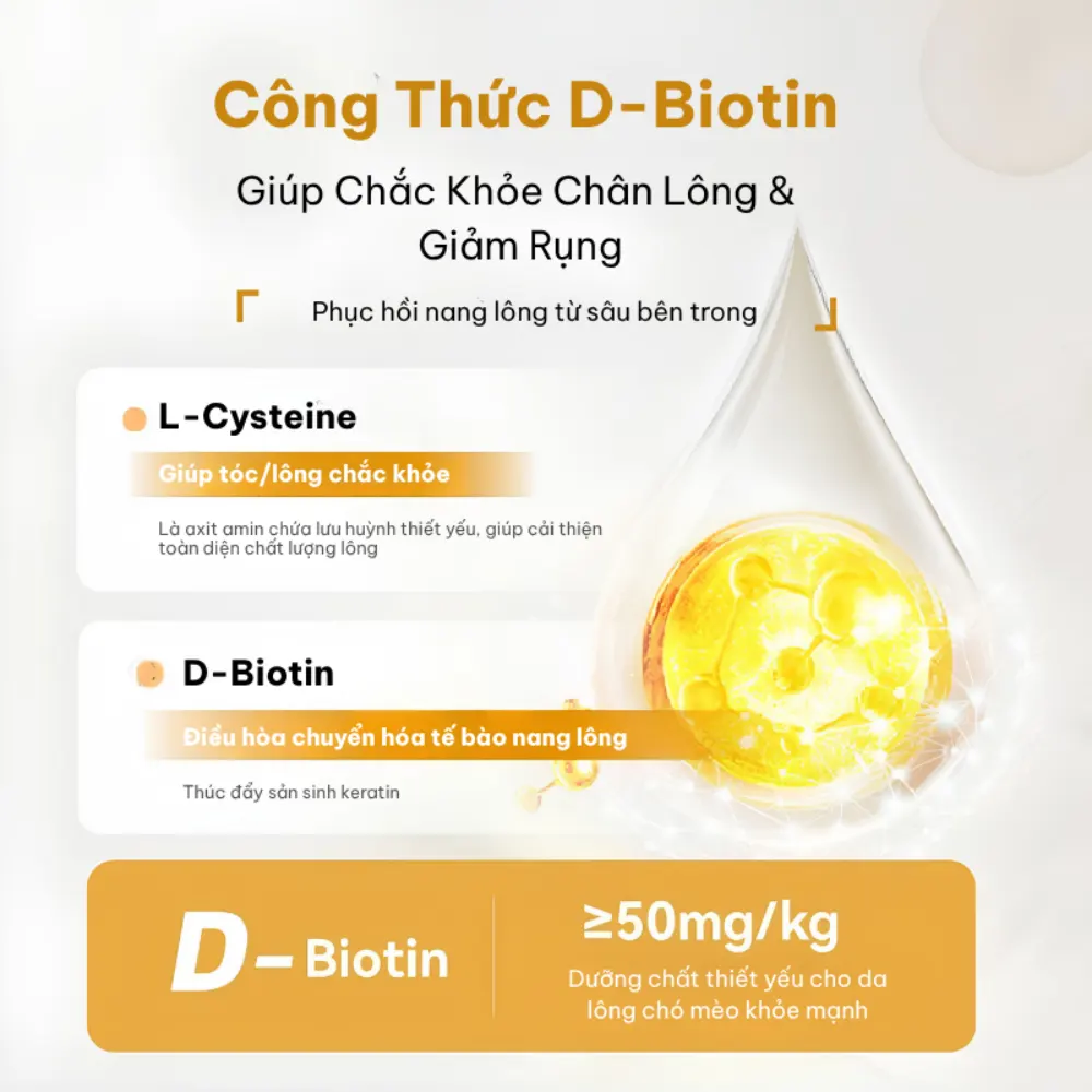 Snack cho thú cưng hỗ trợ da lông khỏe mượt Dr.Vet