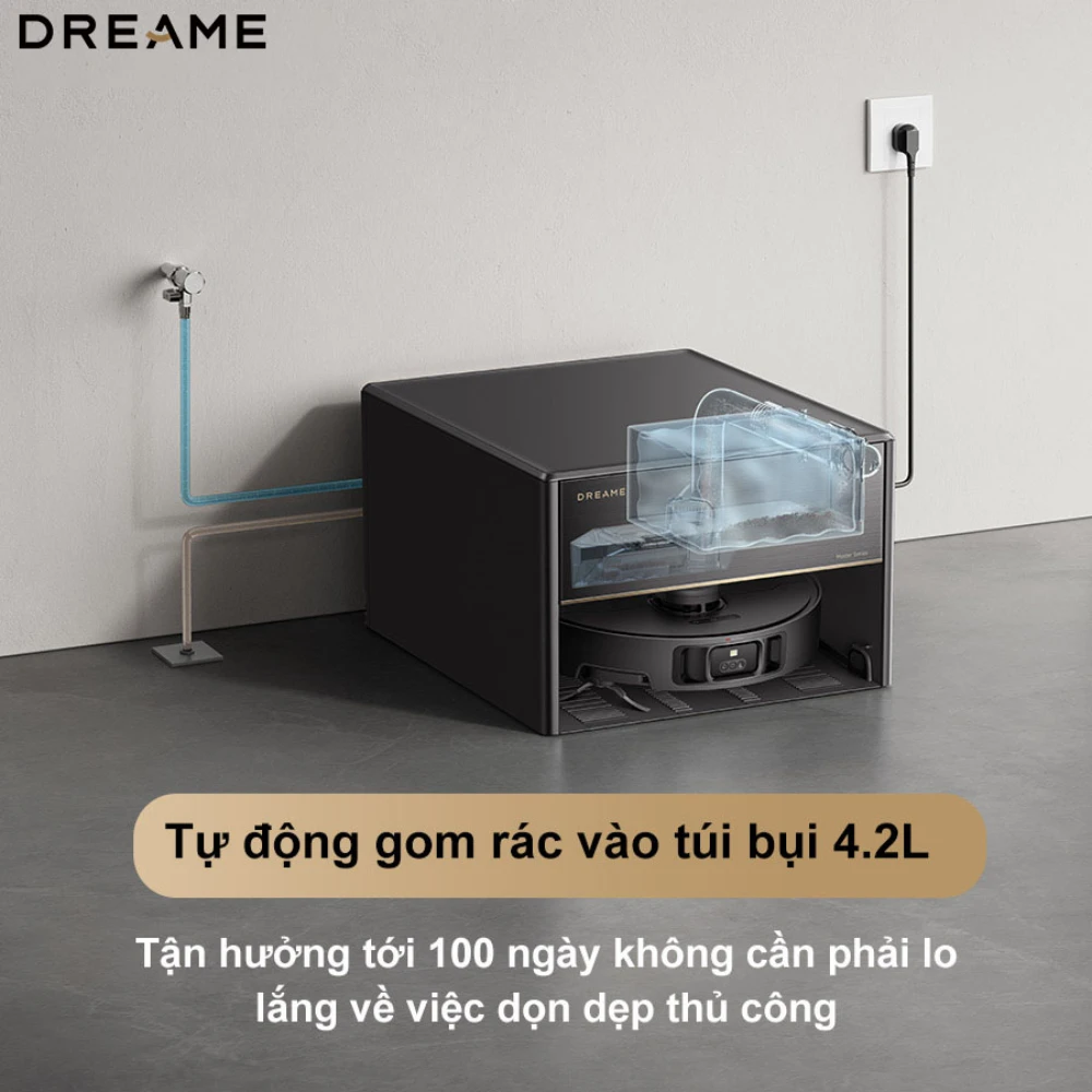 Robot hút bụi lau nhà thông minh Dreame X40 Master
