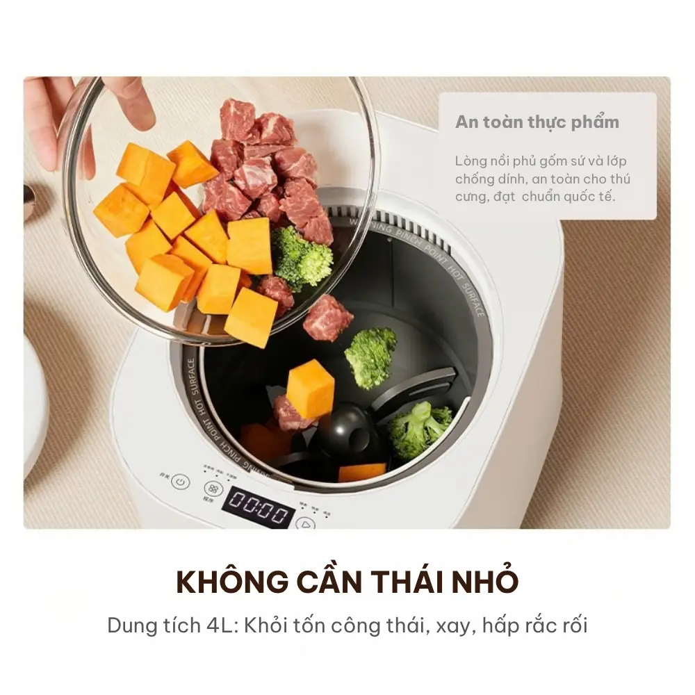 Máy chế biến thức ăn tươi cho thú cưng NOOKÉ