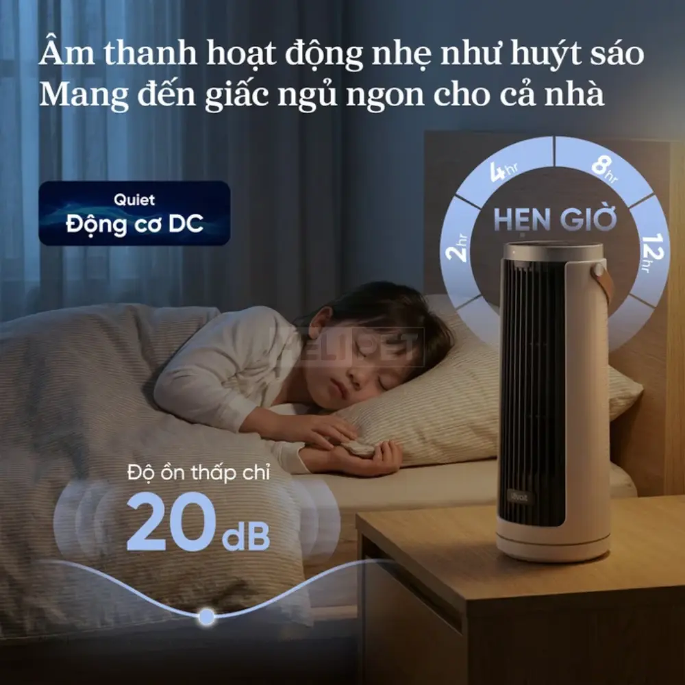 Quạt Tháp Thông Minh Levoit Windi Mini 13-Inch