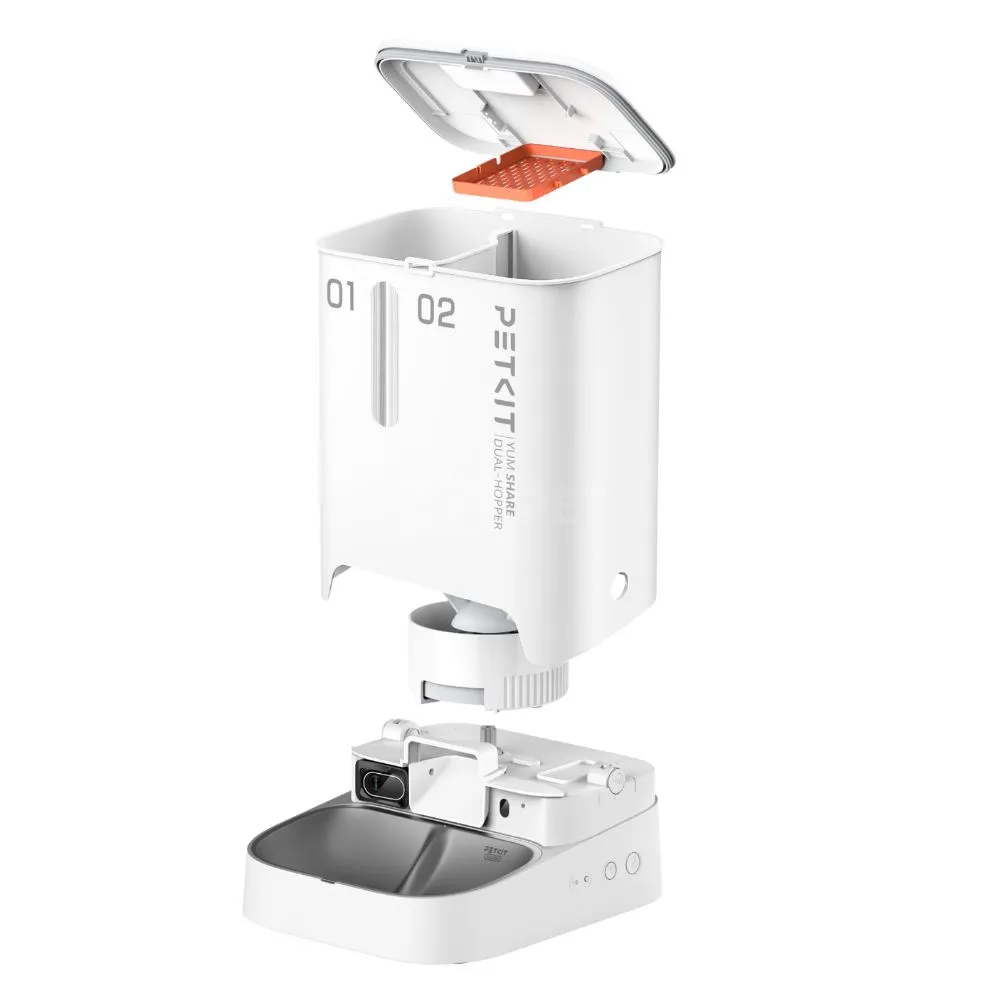 Máy cho ăn tự động PETKIT YumShare Dual-hopper có Camera