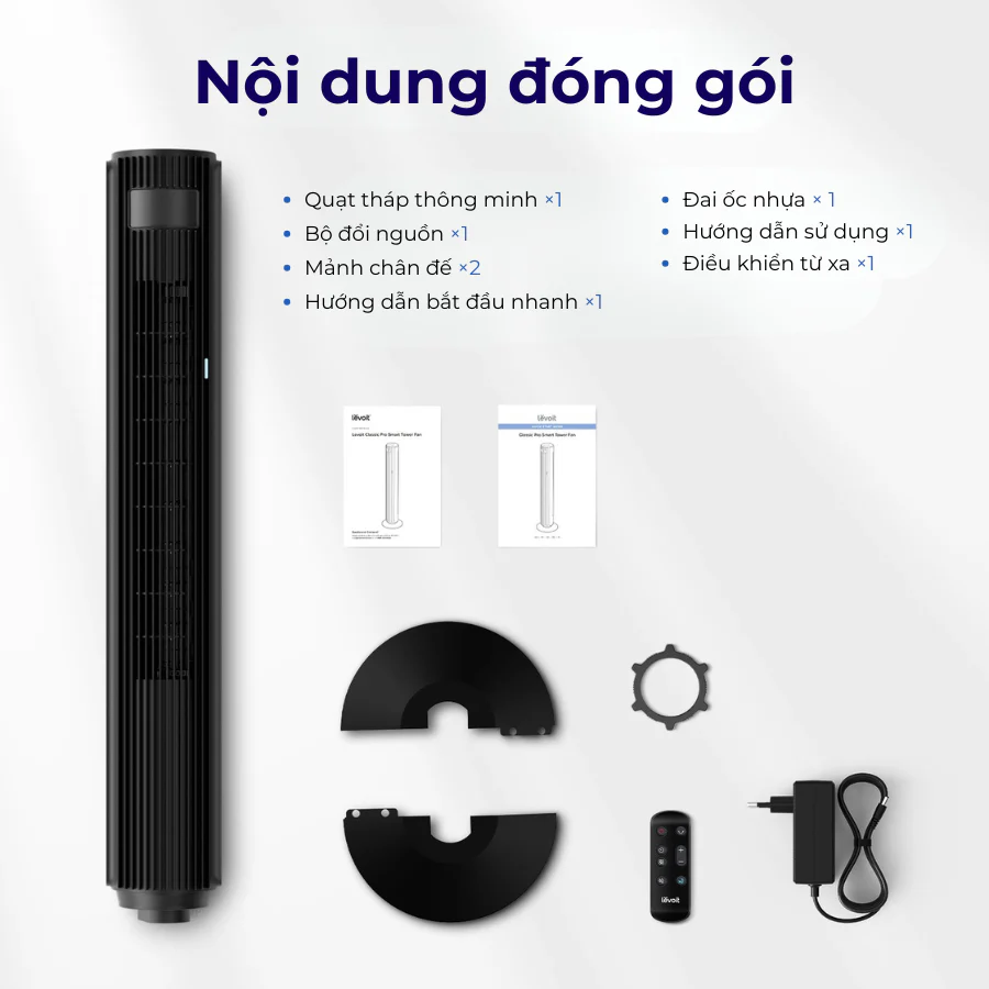 Quạt tháp điều hòa thông minh Levoit Tower Fan 42 inches WIFI