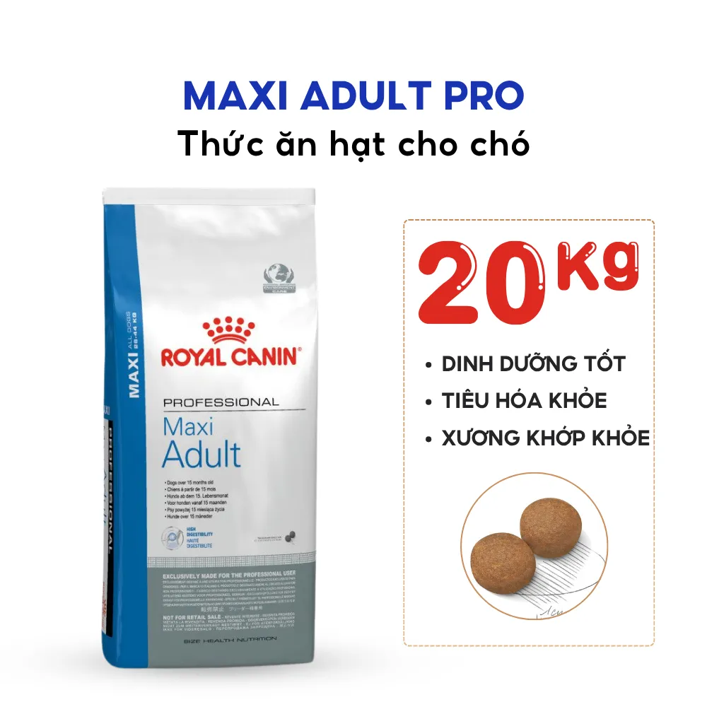 Thức Ăn Hạt Cho Chó Maxi Adult