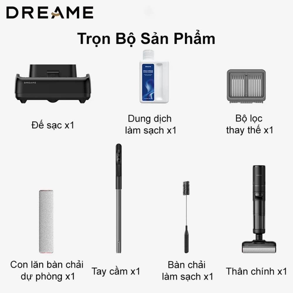 Máy lau sàn hút bụi thông minh Dreame H13 Flexreach