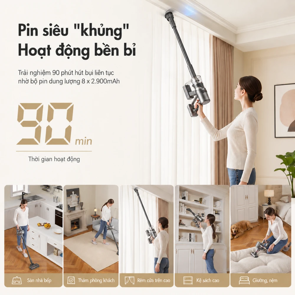 Máy hút bụi không dây thông minh Dreame R20