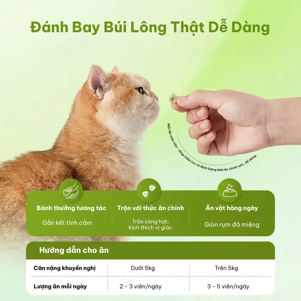 Snack cho mèo hỗ trợ tiêu hóa búi lông Dr.Vet