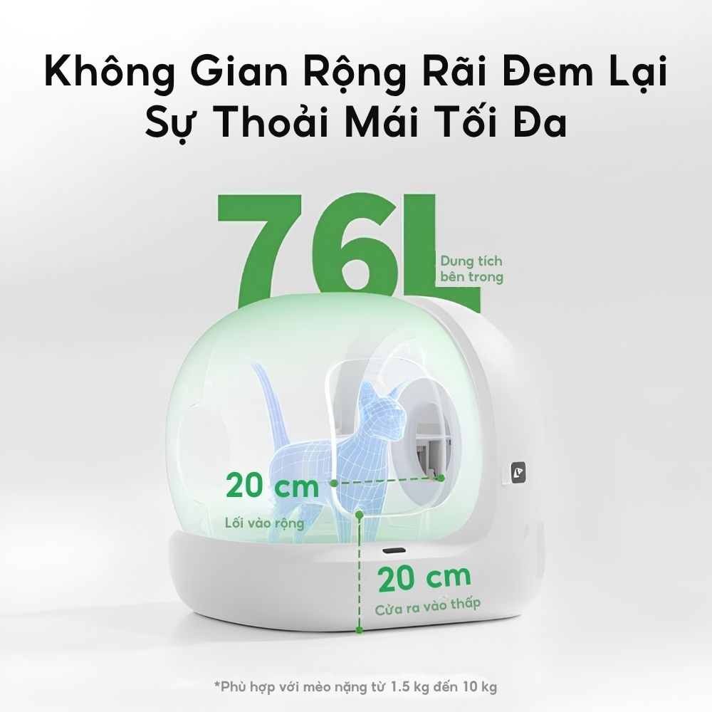 Máy dọn vệ sinh mèo PETKIT Pura Max 2