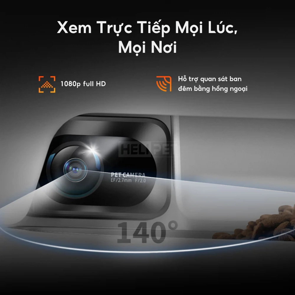 Máy cho ăn tự động PETKIT YumShare Dual-hopper có Camera
