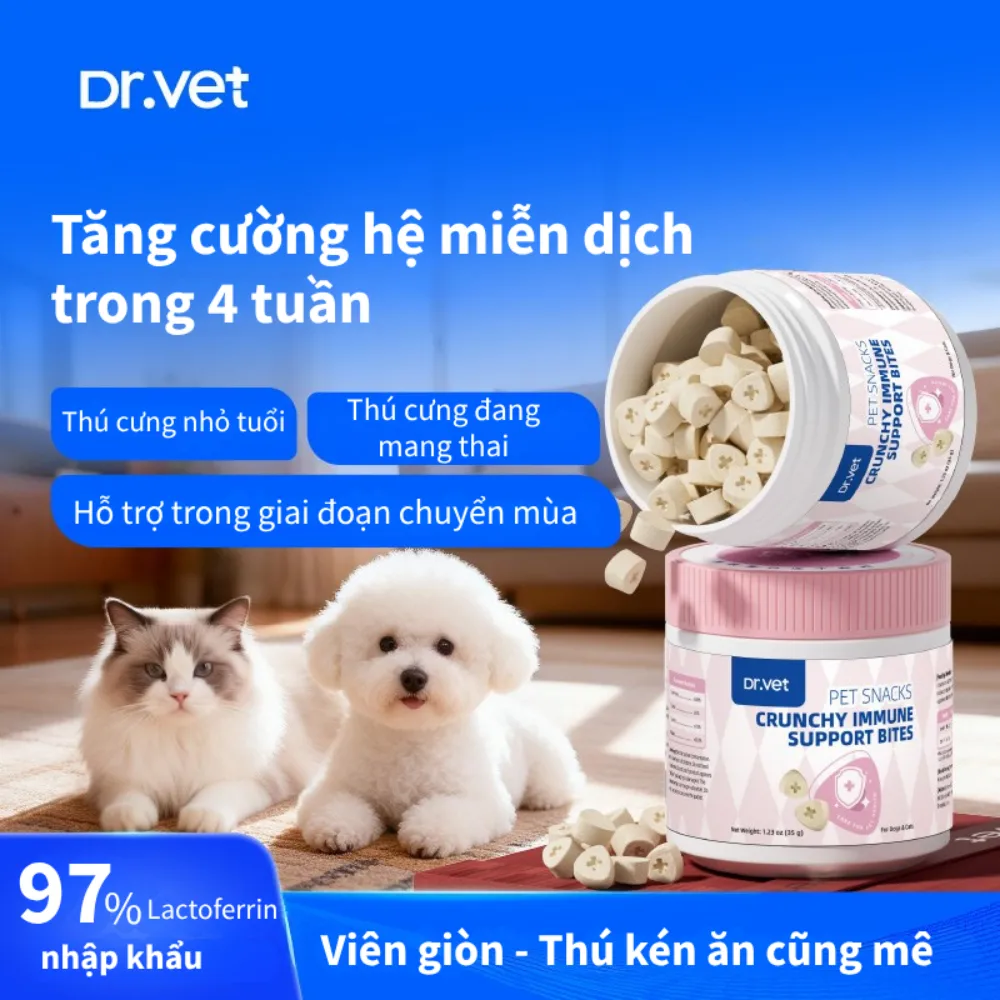Snack cho thú cưng hỗ trợ miễn dịch Dr.Vet