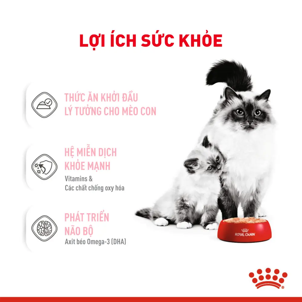 Pate Cho Mèo Mẹ & Mèo Con Royal Canin Mother & Babycat Lon 195g