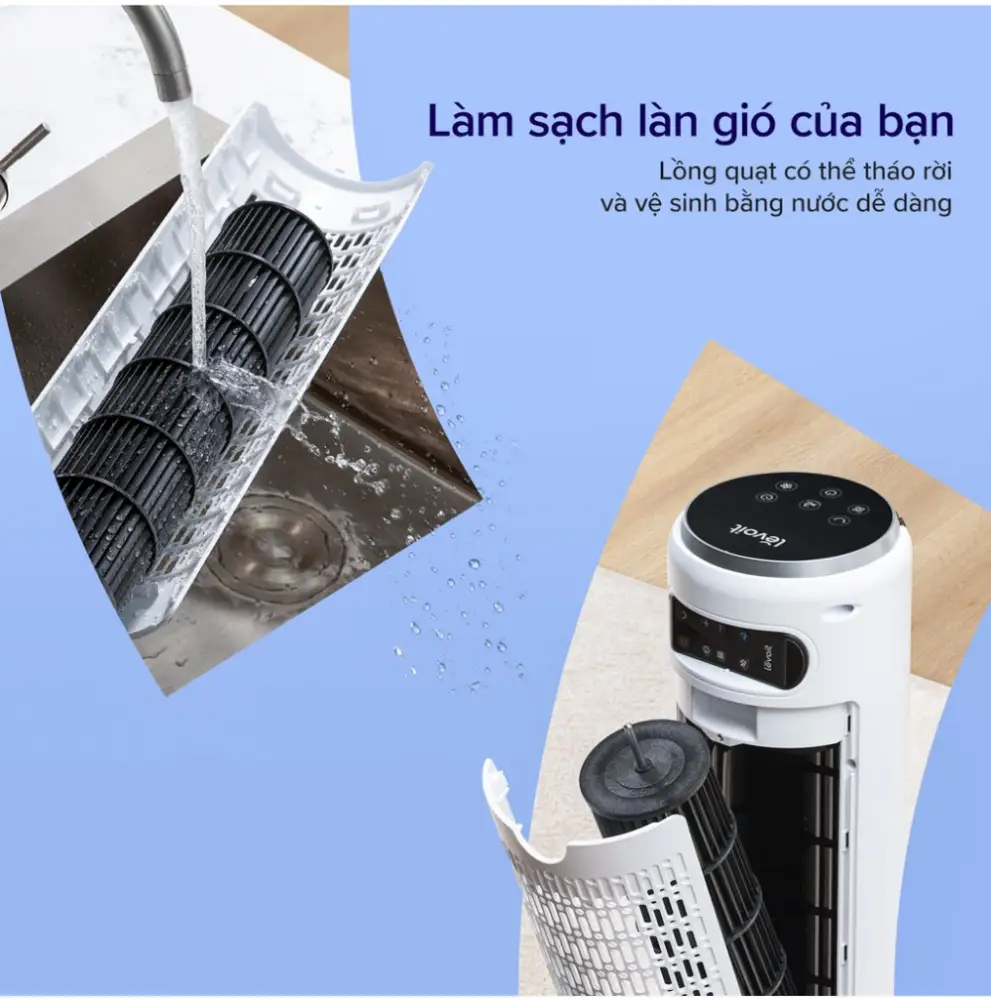 Quạt tháp điều hòa thông minh Levoit Tower Fan 36 inches DC