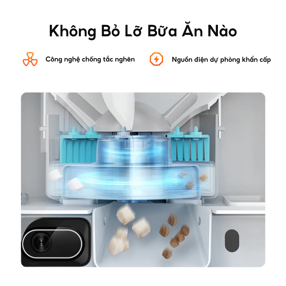 Máy cho ăn tự động PETKIT YumShare Dual-hopper có Camera