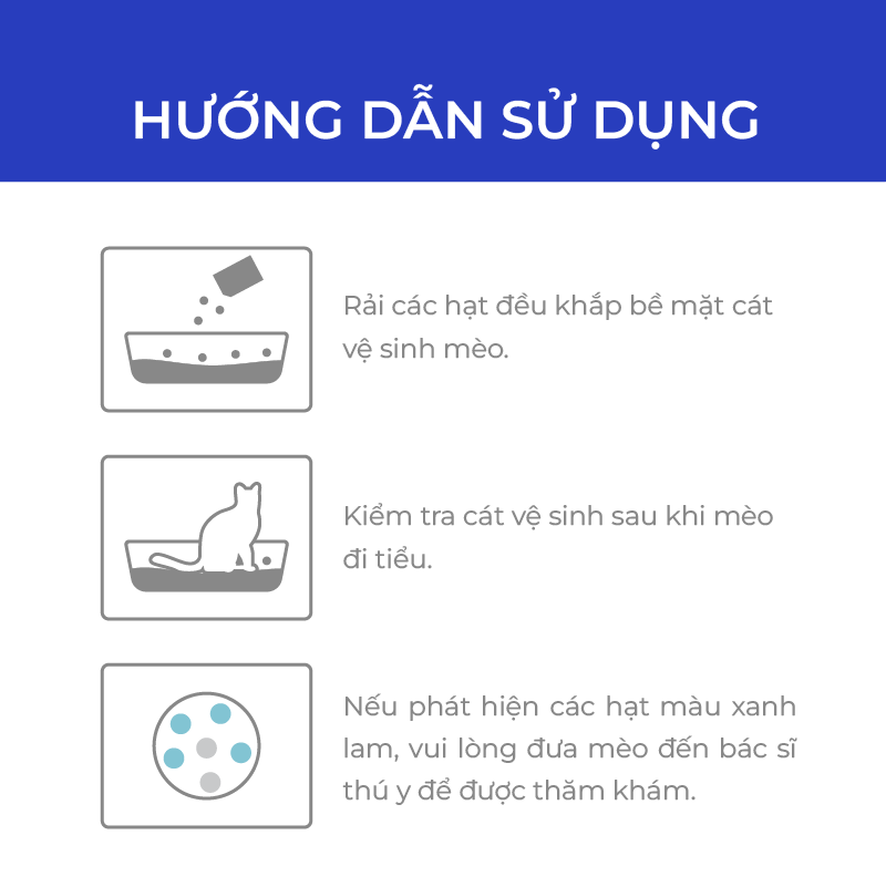 Hạt test máu trong nước tiểu mèo DR.VET