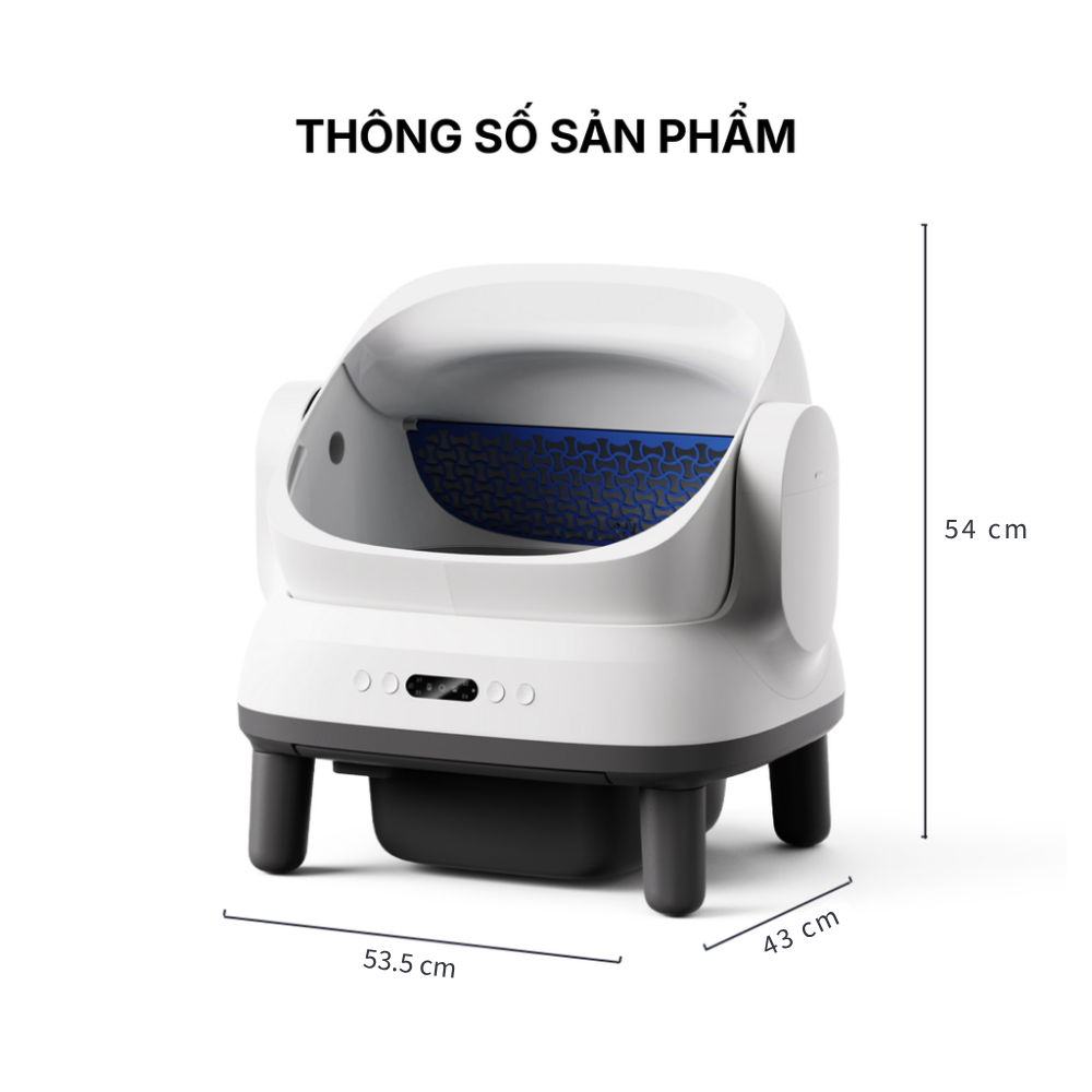 Máy Dọn Vệ Sinh Mèo Tự Động HeLiPet Open Top Pro