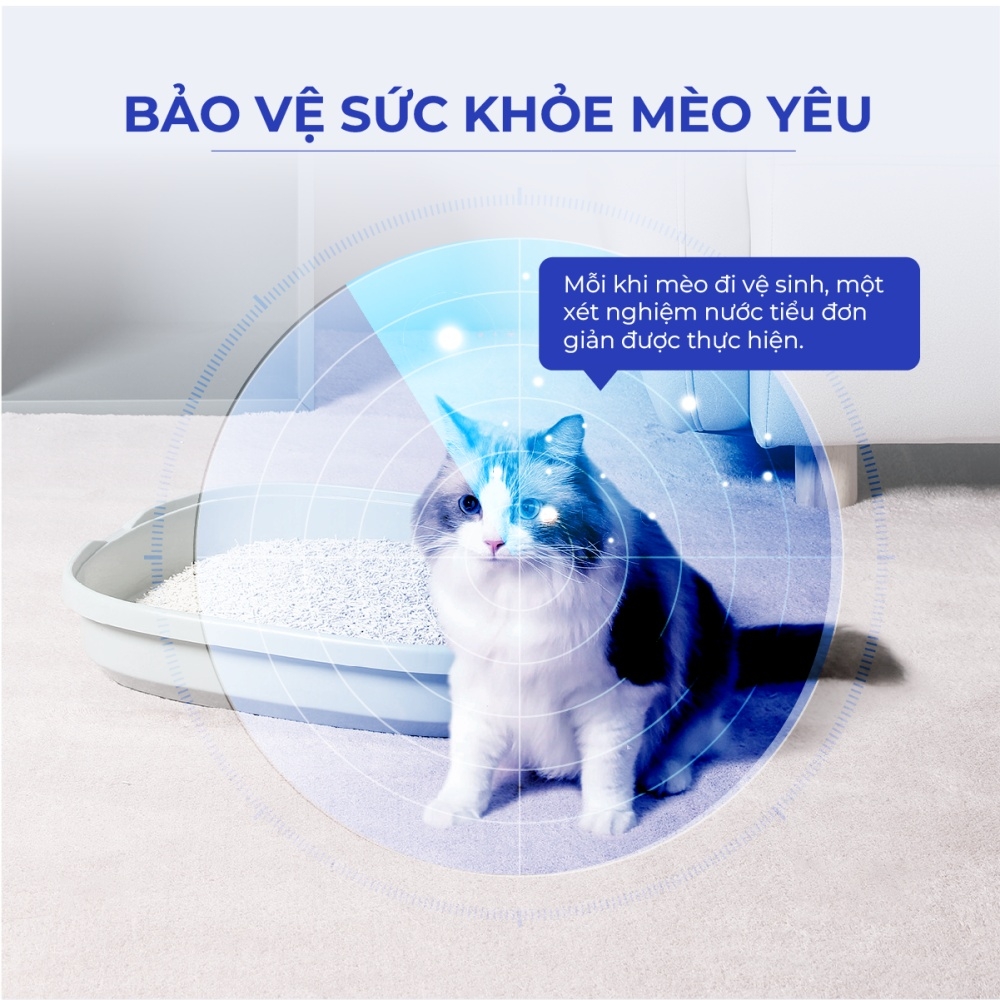 Hạt đo pH nước tiểu mèo