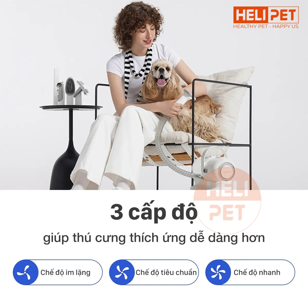 Máy chải, hút lông thú cưng Neakasa P1 Pro 5-in-1