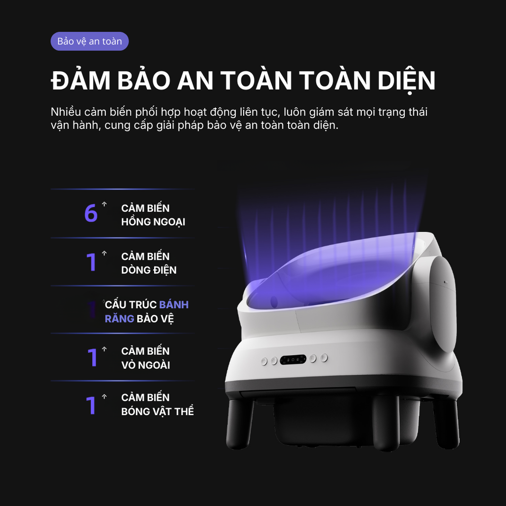 Máy Dọn Phân Mèo Tự Động HELIPET OPEN TOP PRO