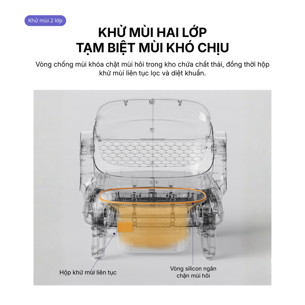 Máy Dọn Phân Mèo Tự Động HELIPET OPEN TOP PRO