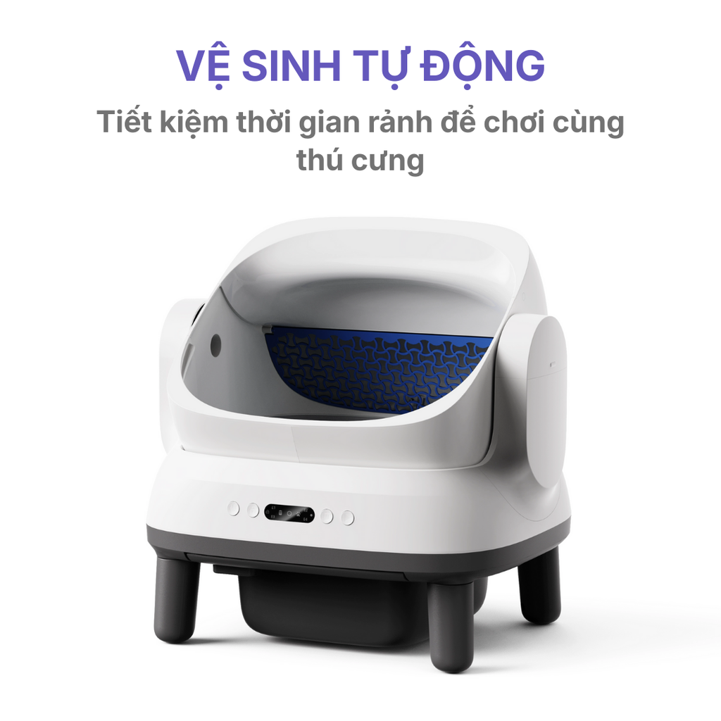 Máy Dọn Phân Mèo Tự Động HELIPET OPEN TOP PRO