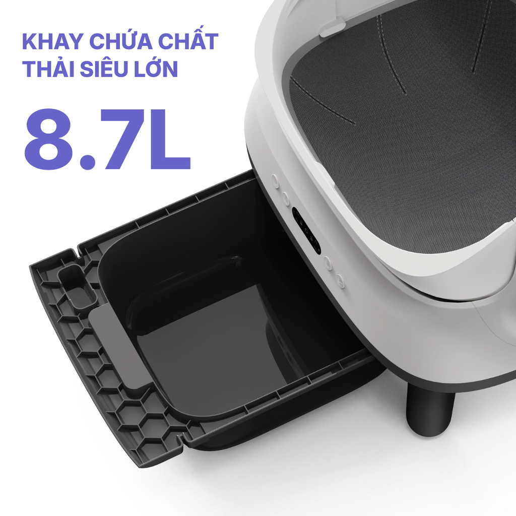 Máy Dọn Phân Mèo Tự Động HELIPET OPEN TOP PRO