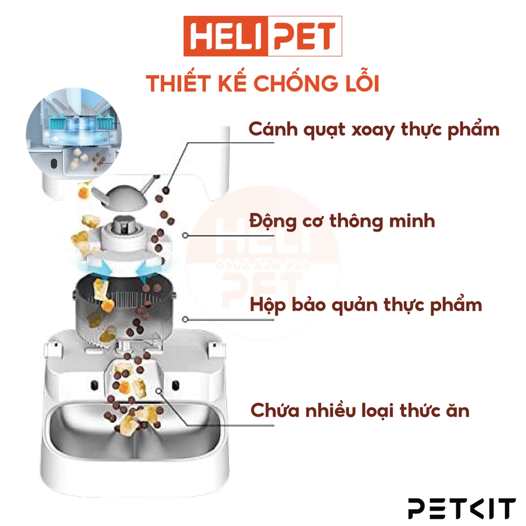 Máy Ăn Tự Động PETKIT  Fresh Element GEMINI 2 ngăn 5L cho chó mèo