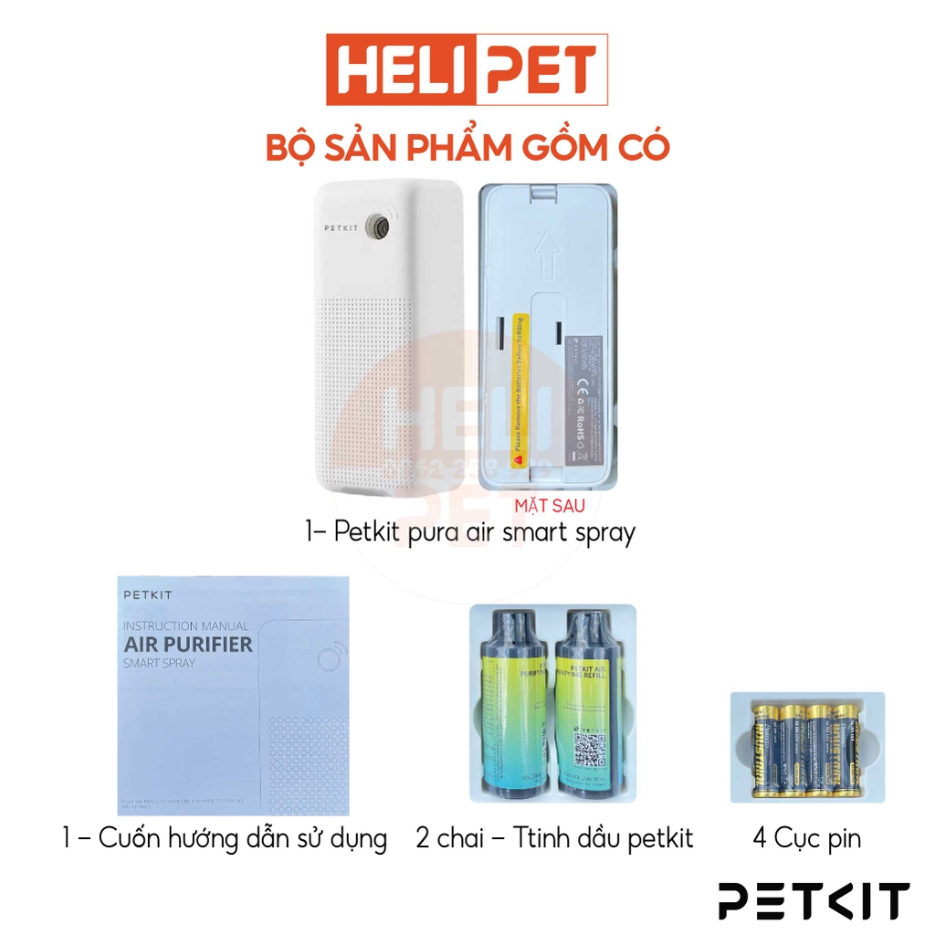 Máy xịt khử mùi PETKIT Pura Air Smart Spray