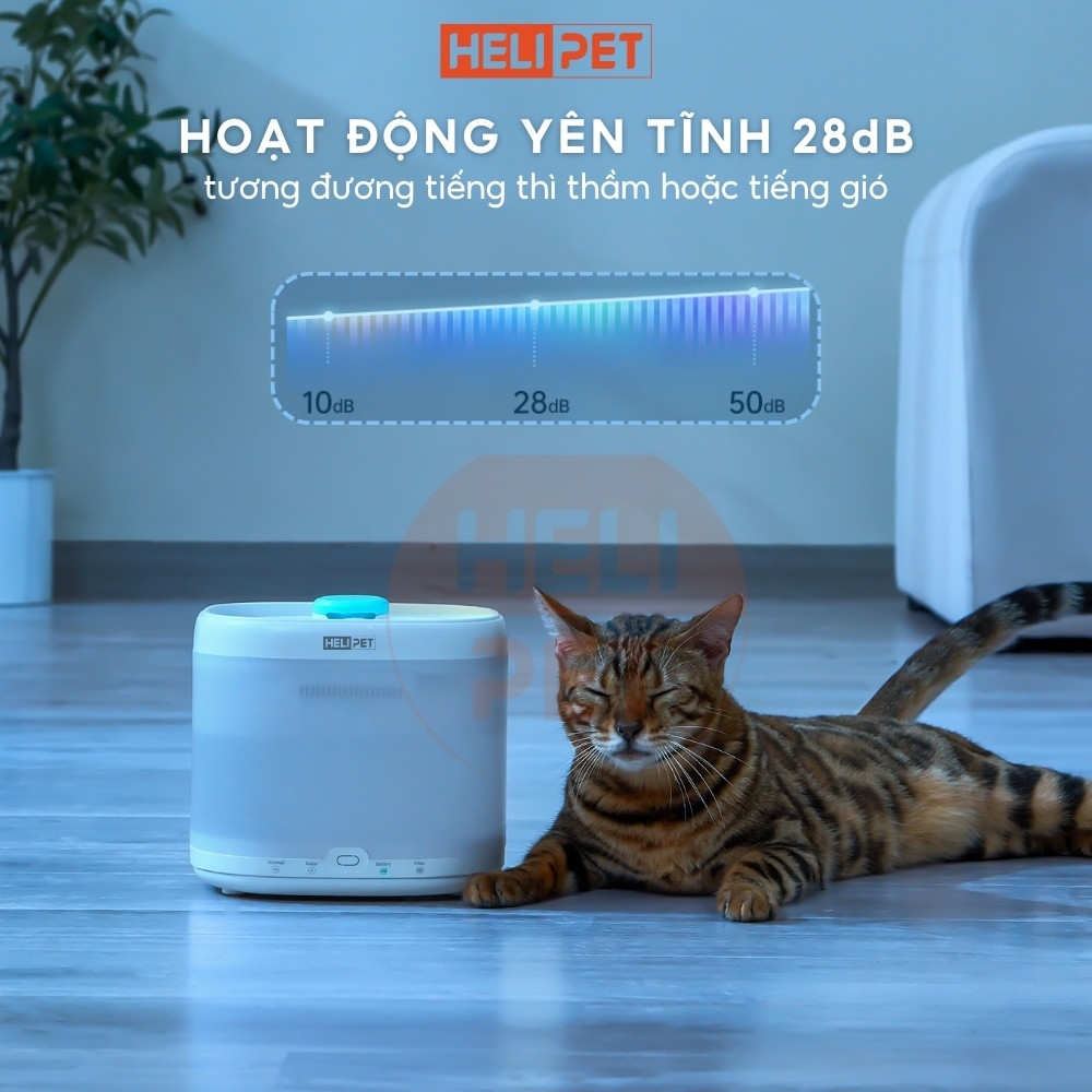 Máy lọc nước HELIPET PURE 3 (P3) - Bơm không dây