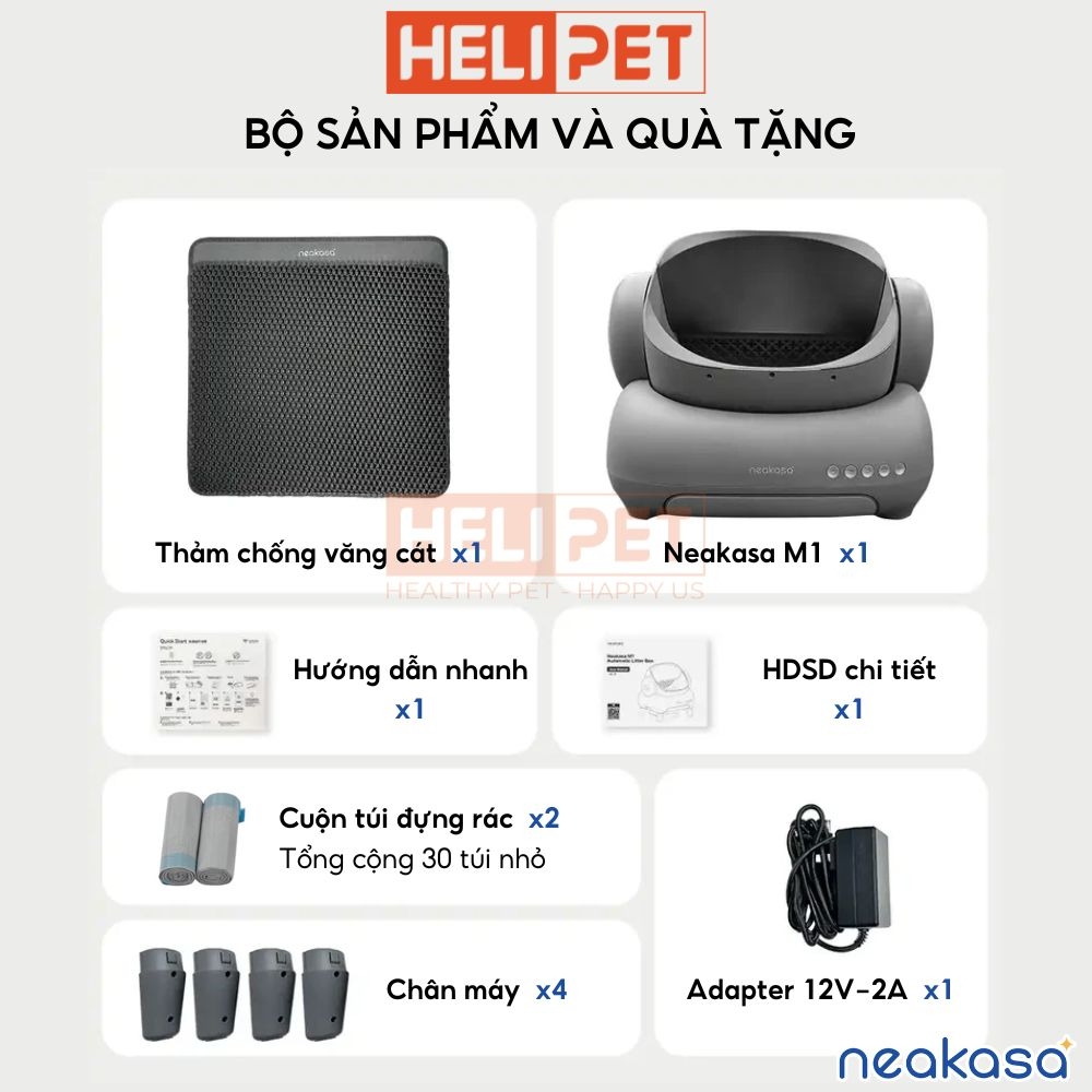 Máy dọn vệ sinh mèo Neakasa M1