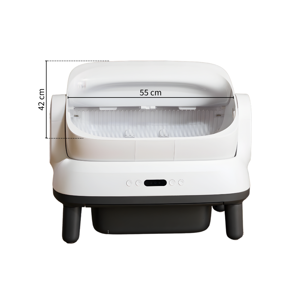 Máy dọn vệ sinh mèo HeLiPet Open Top Pro Plus