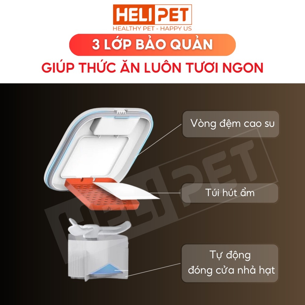 Máy ăn Petkit Fresh Element Solo cho thú cưng - Không Camera