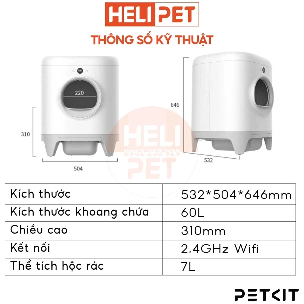 Máy dọn vệ sinh mèo PETKIT Pura X 2024