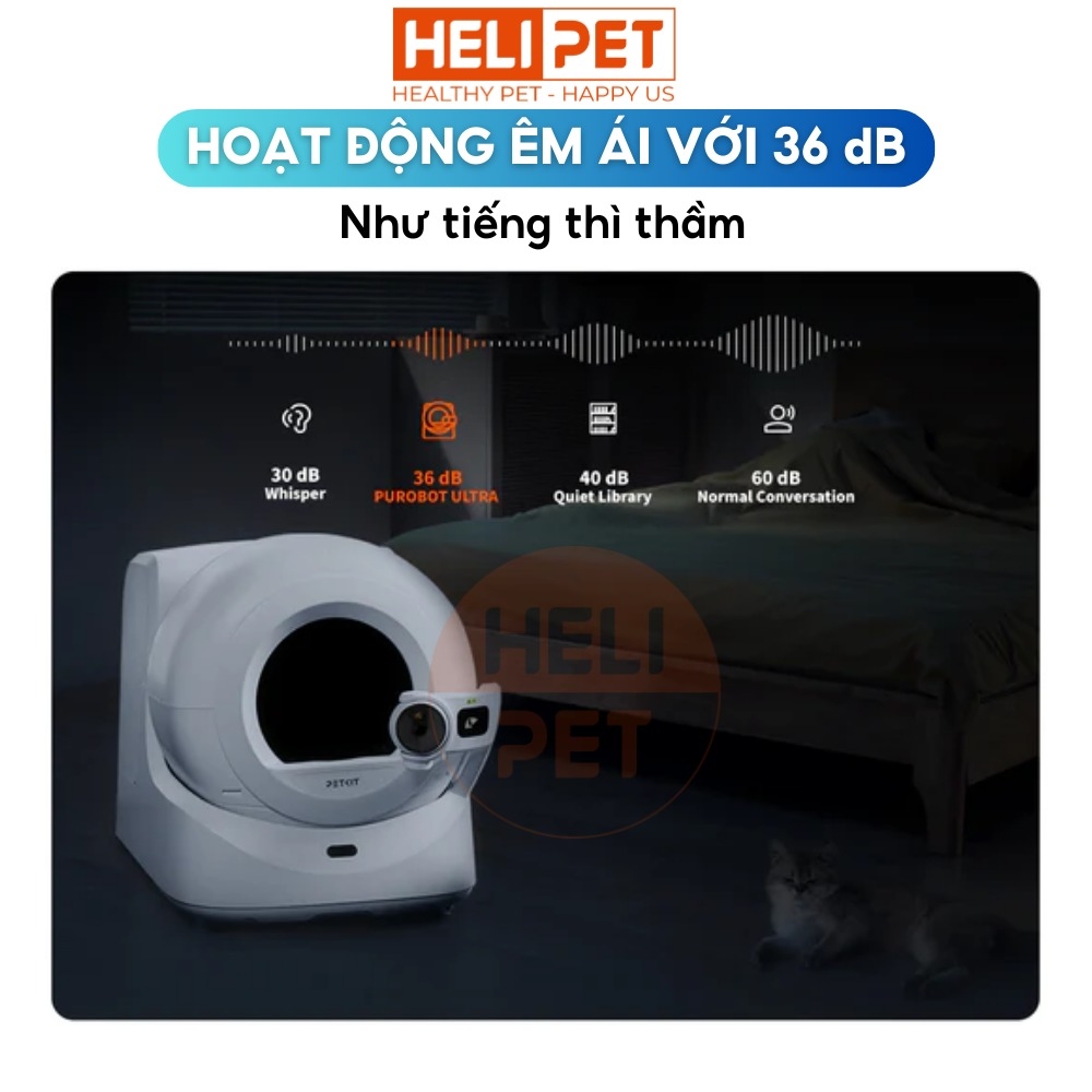 Máy dọn vệ sinh mèo Petkit Purobot Ultra có Camera AI