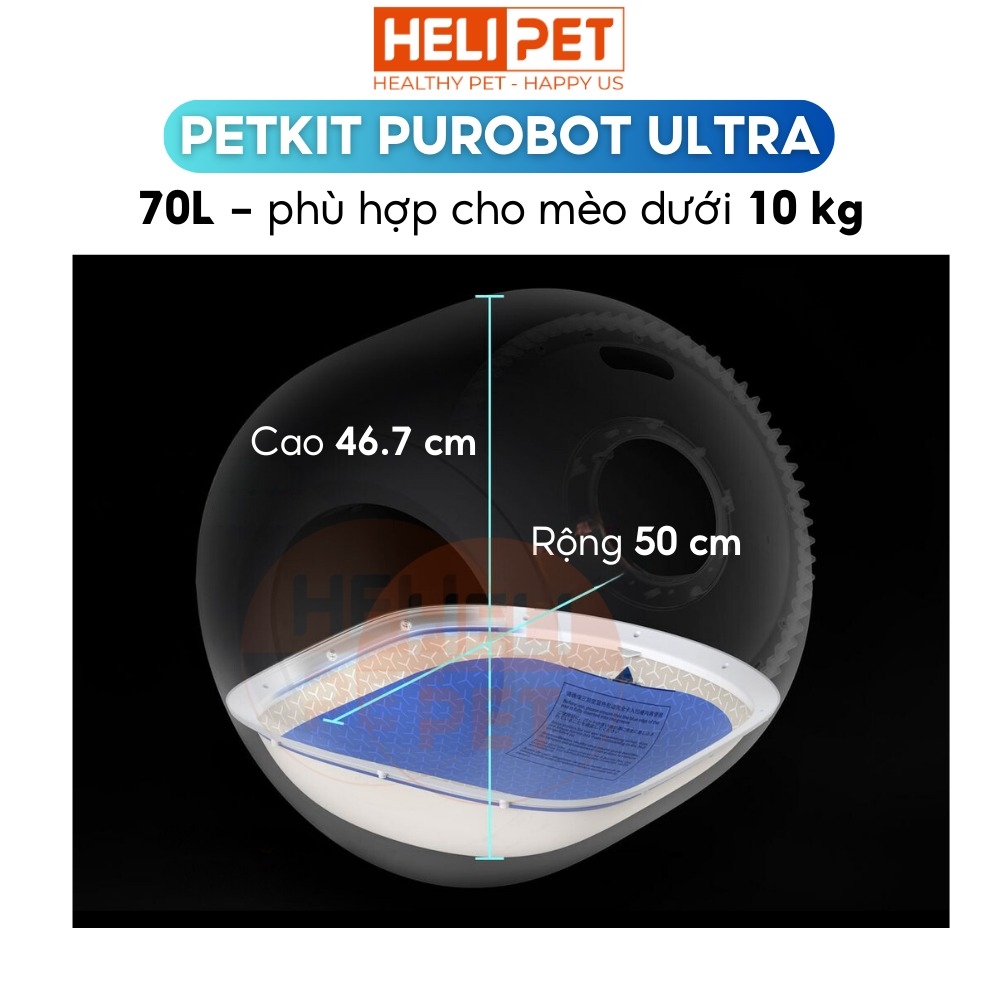 Máy dọn vệ sinh mèo Petkit Purobot Ultra có Camera AI