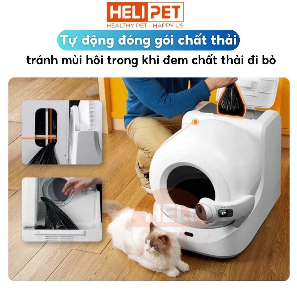 Máy dọn vệ sinh mèo Petkit Purobot Ultra có Camera AI