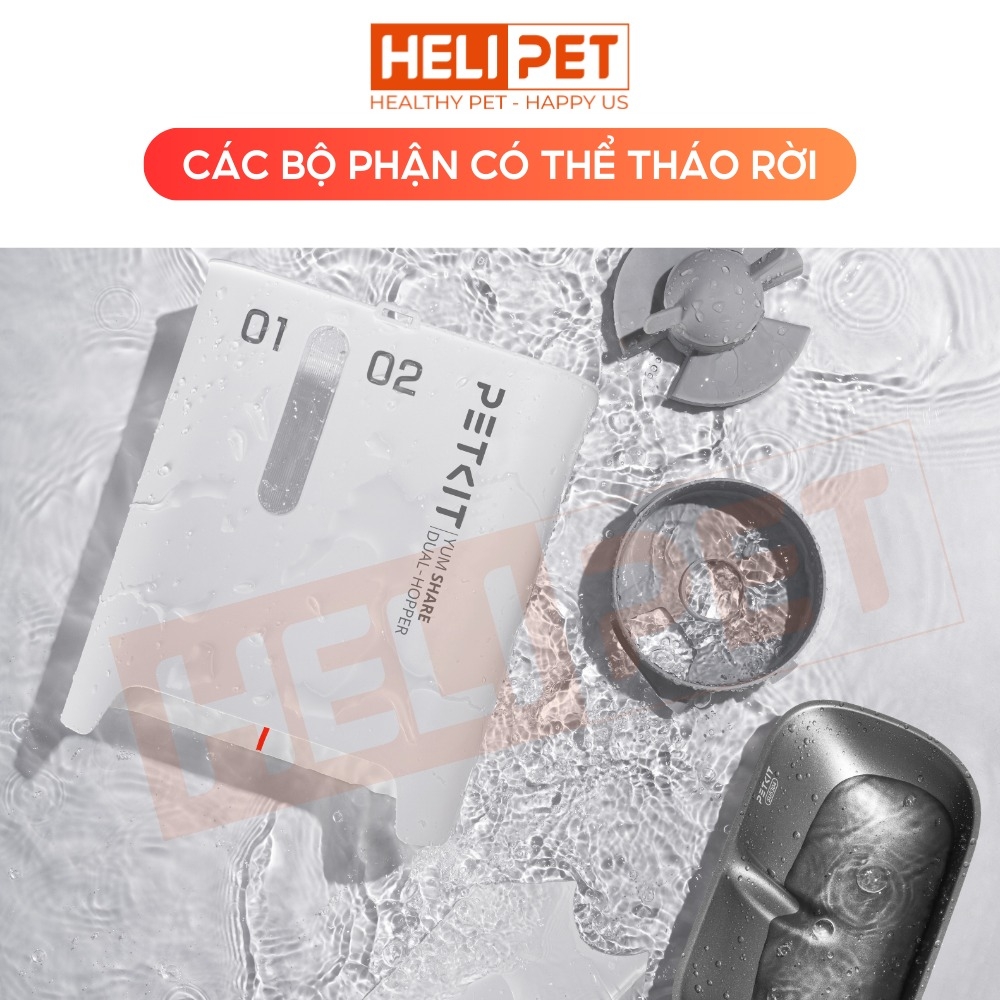 Máy ăn có camera PETKIT Yumshare Dual-hopper (Gemini) - 2 ngăn chứa